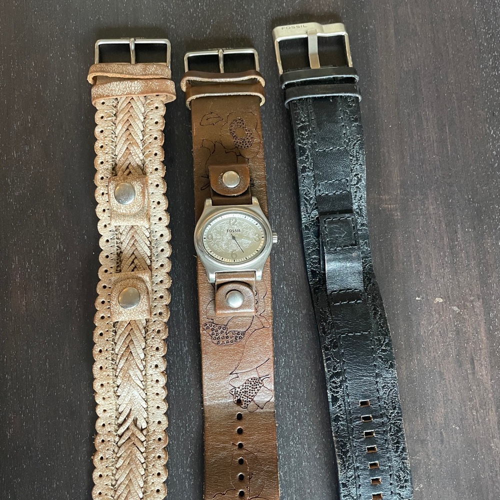 Fossil interchangeable watch with bands